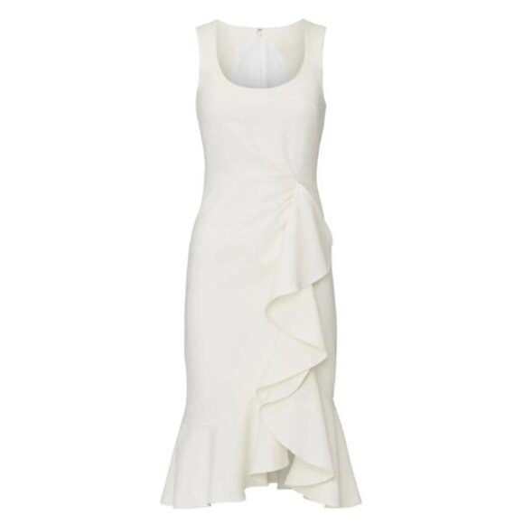 Cinq à Sept Angela Ruffle Sheath Dress 30277 - Picture 2 of 12